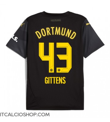 Borussia Dortmund Jamie Bynoe-Gittens #43 Seconda Maglia 2024-25 Manica Corta